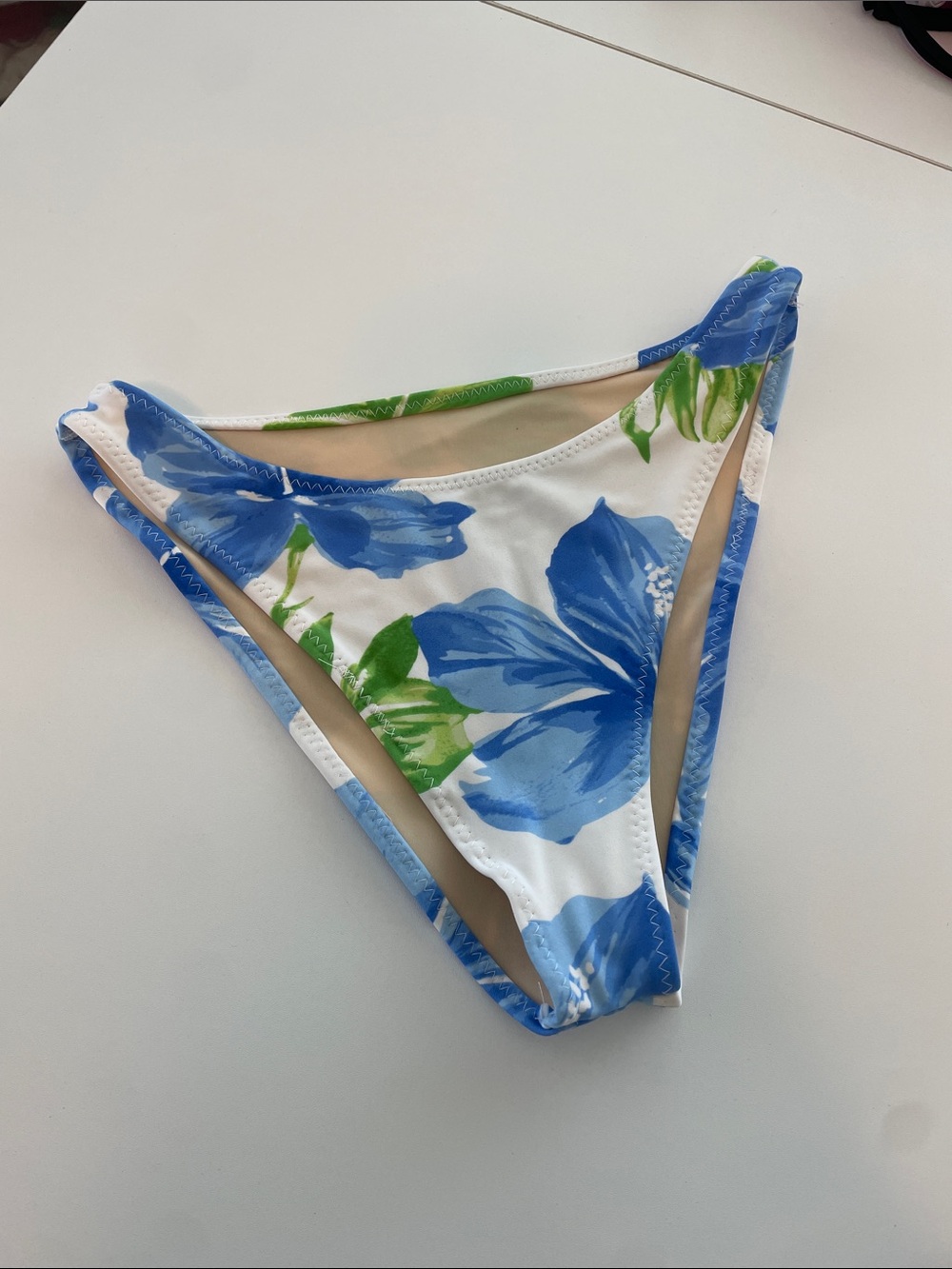 Blue Floral Bikini Bottoms